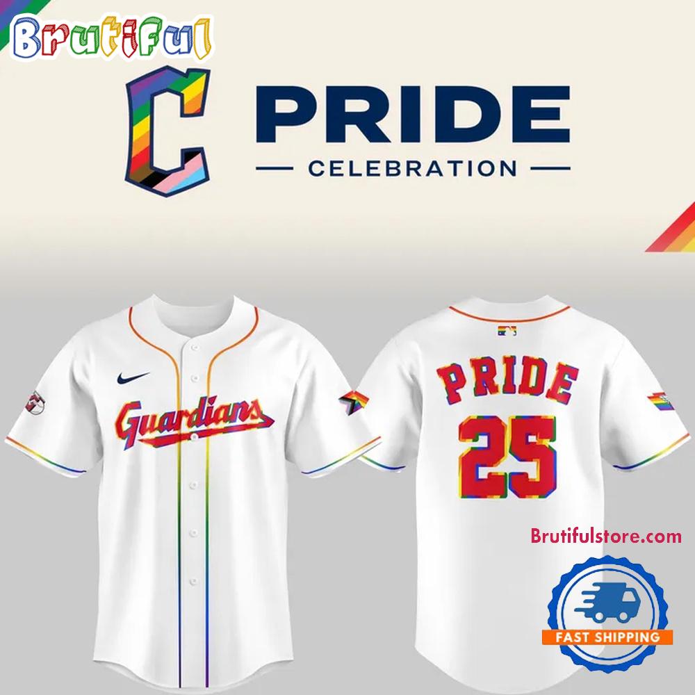 2025 Celebrating Pride With The Cleveland Guardians 2025 Jersey Shirt