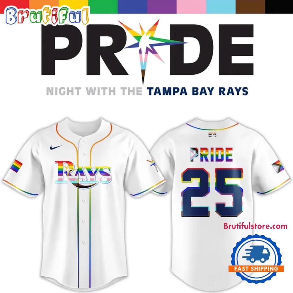 2025 Celebrating Pride With The Tampa Bay Rays 2025 Jersey Shirt