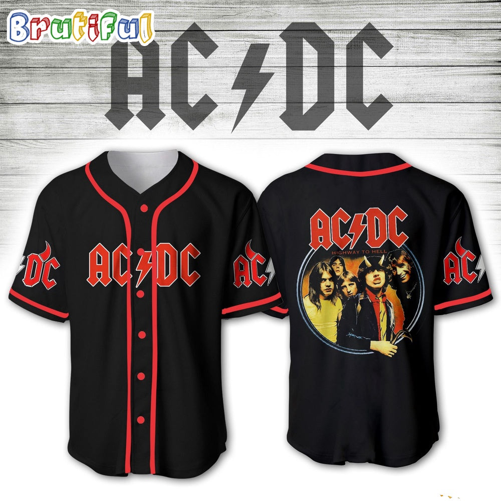 ACDC World Tour Acdc Pwr Up Tour 2024 Jersey Band Baseball Jerseys