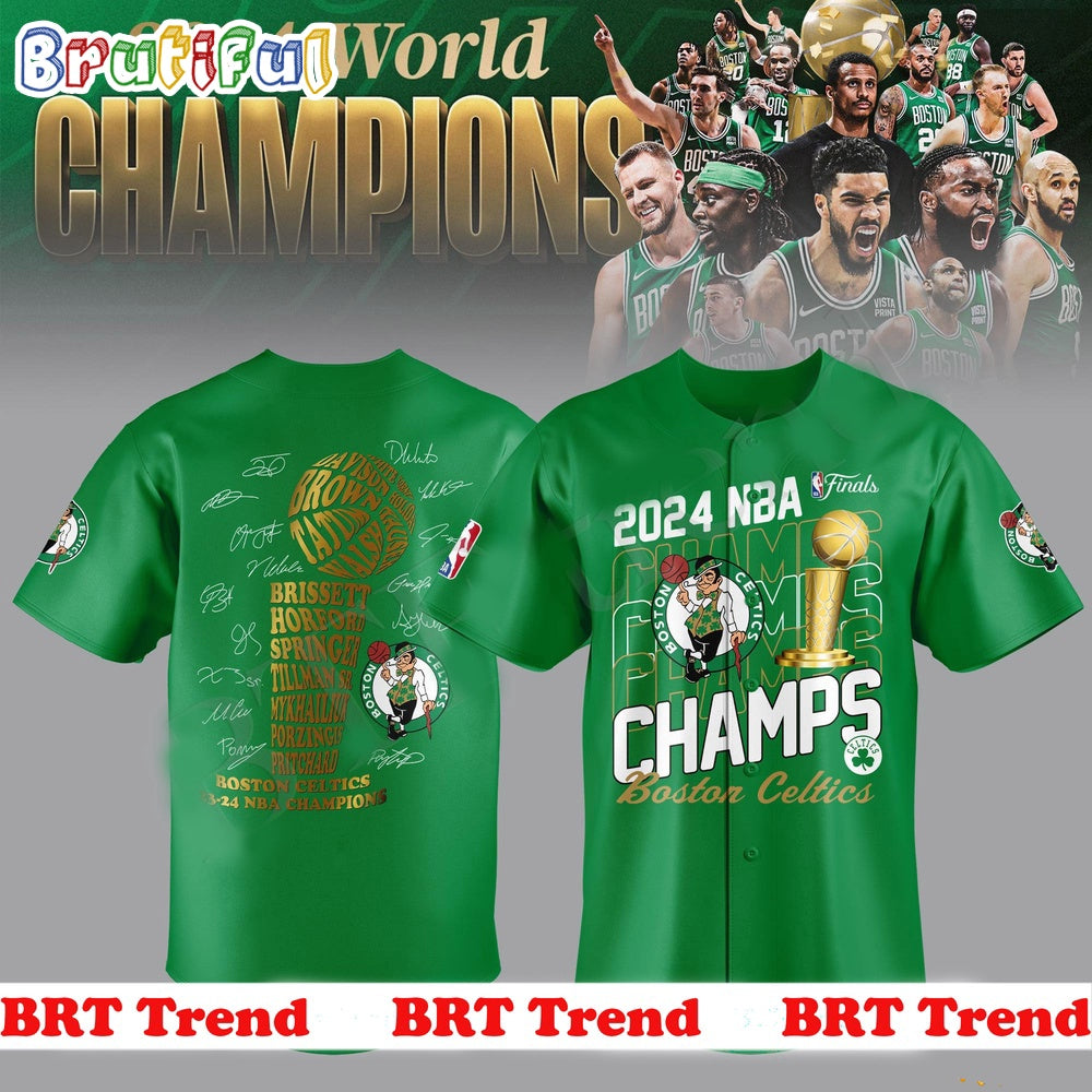 Boston Celtics 2024 NBA Champions Final Jersey Shirt