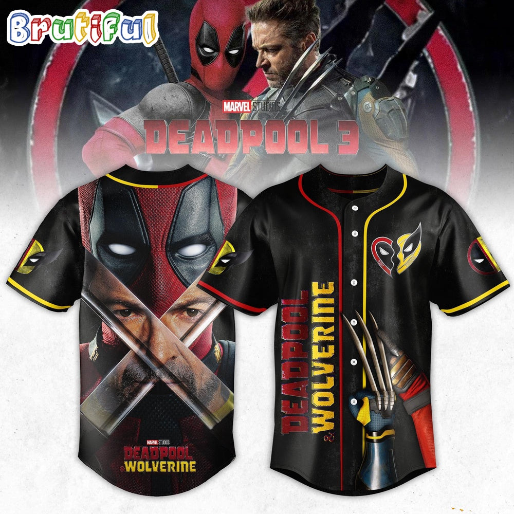 Deadpool 3, Deadpool And Wolverine Jersey Shirt