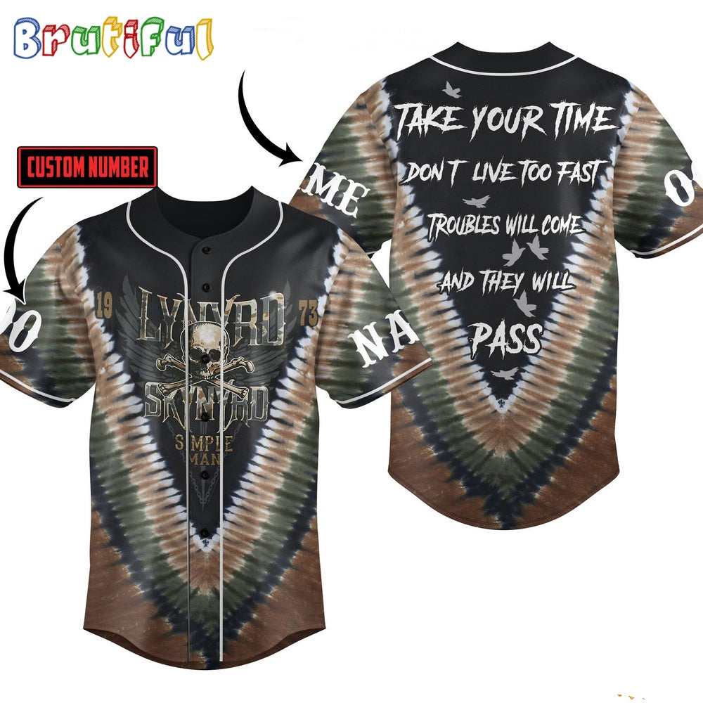 Lynyrd Skynyrd Simple Man 1973 Baseball Jersey