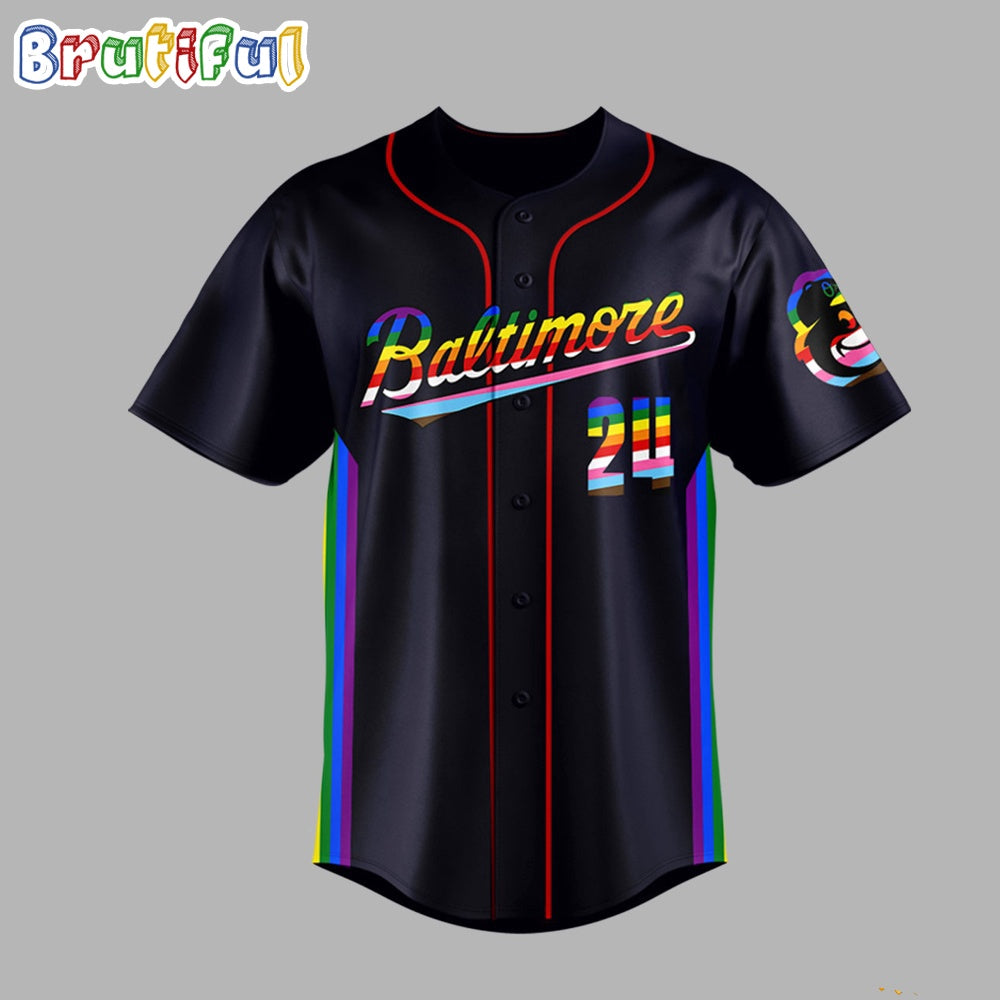 MLB Baltimore Orioles Special Pride Night 2024 Baseball Jersey
