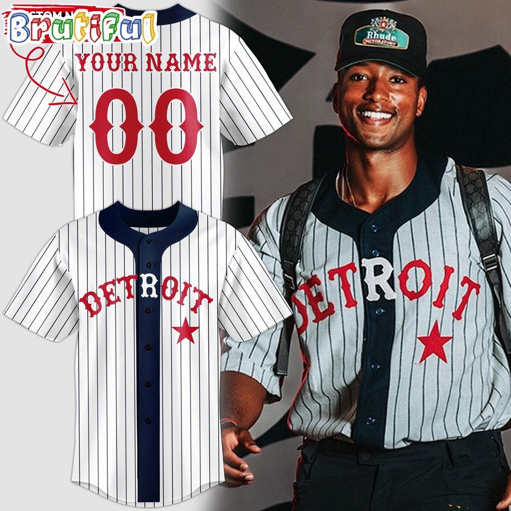 MLB Detroit Tigers Custom Baseball Jersey