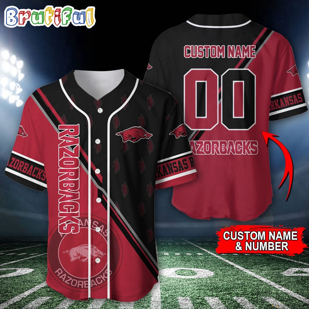 NCAA Arkansas Razorbacks Baseball Jersey, Custom Sport Jersey Shirt