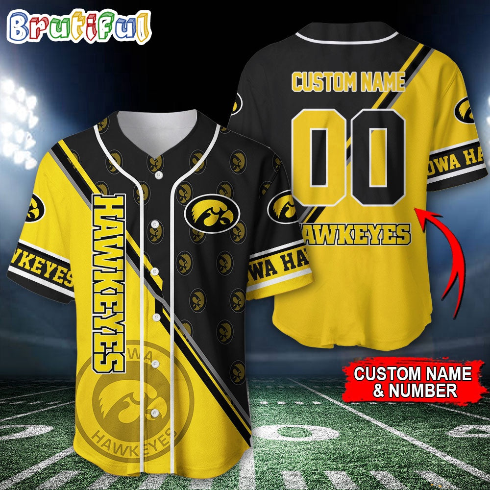 NCAA Iowa Hawkeyes Baseball Jersey, Custom Sport Jersey Shirt