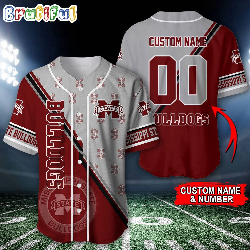 NCAA Mississippi State Bulldogs Baseball Jersey, Custom Sport Jersey Shirt