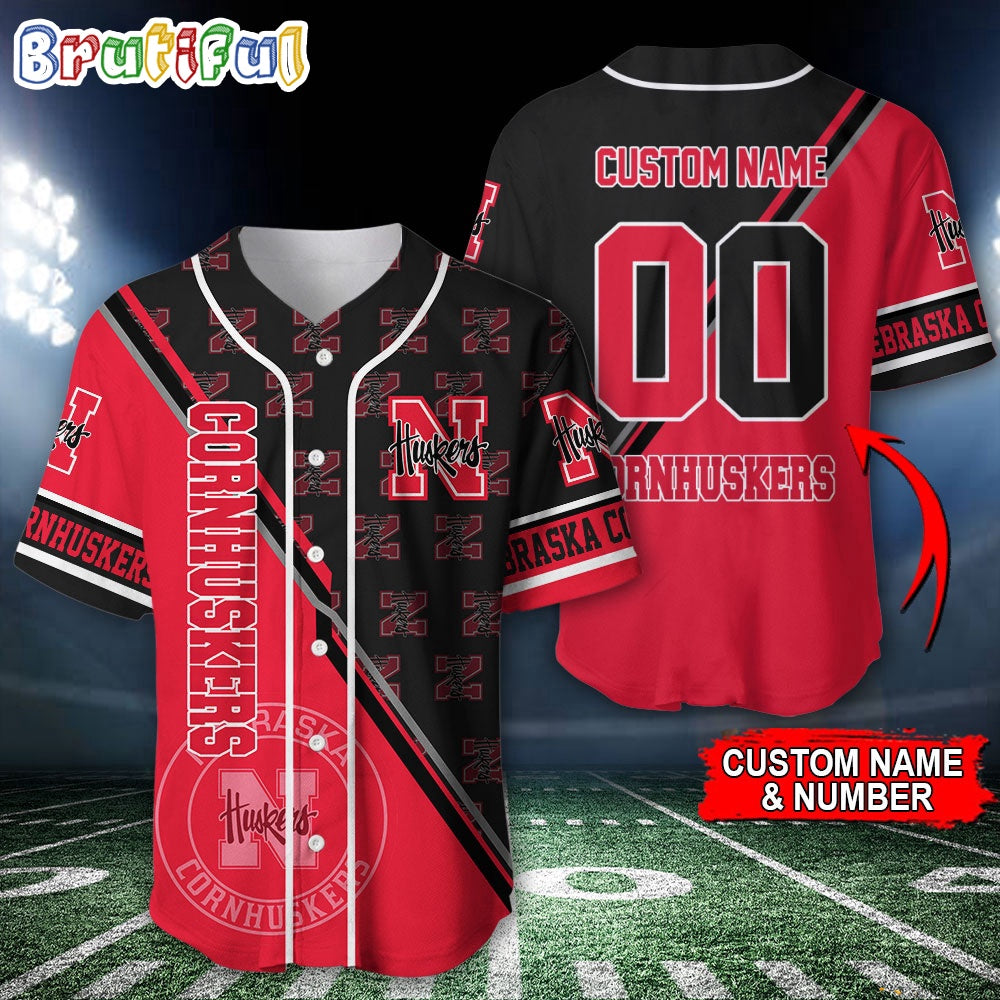 NCAA Nebraska Cornhuskers Baseball Jersey, Custom Sport Jersey Shirt