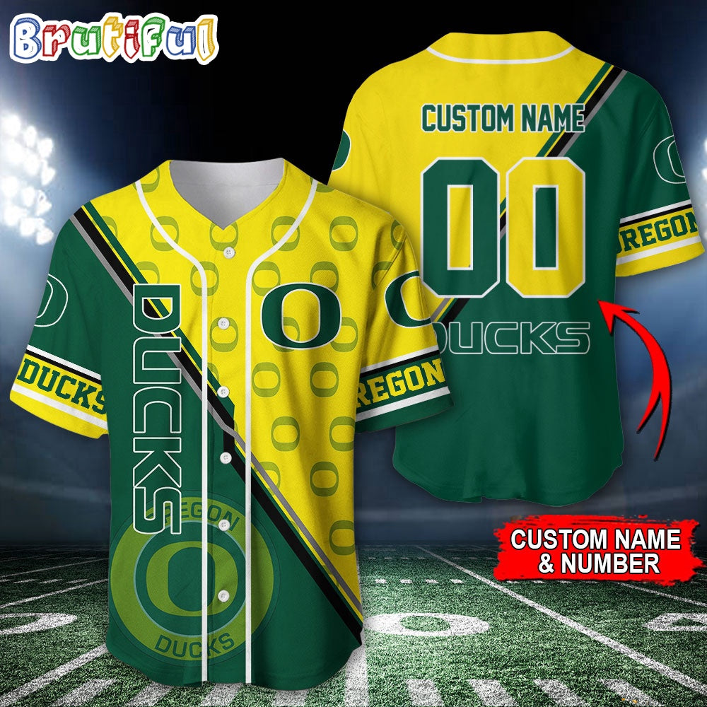 NCAA Oregon Ducks Baseball Jersey, Custom Sport Jersey Shirt