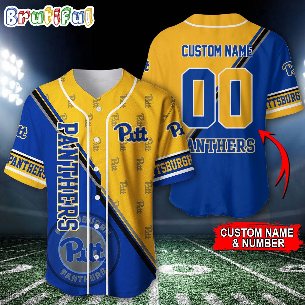 NCAA Pittsburgh Panthers Baseball Jersey, Custom Sport Jersey Shirt
