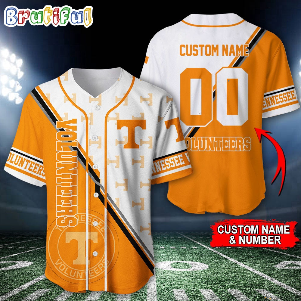 NCAA Tennessee Volunteers Baseball Jersey, Custom Sport Jersey Shirt