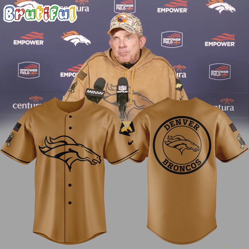 NFL Denver Broncos Veteran Camo Baseball Jersey