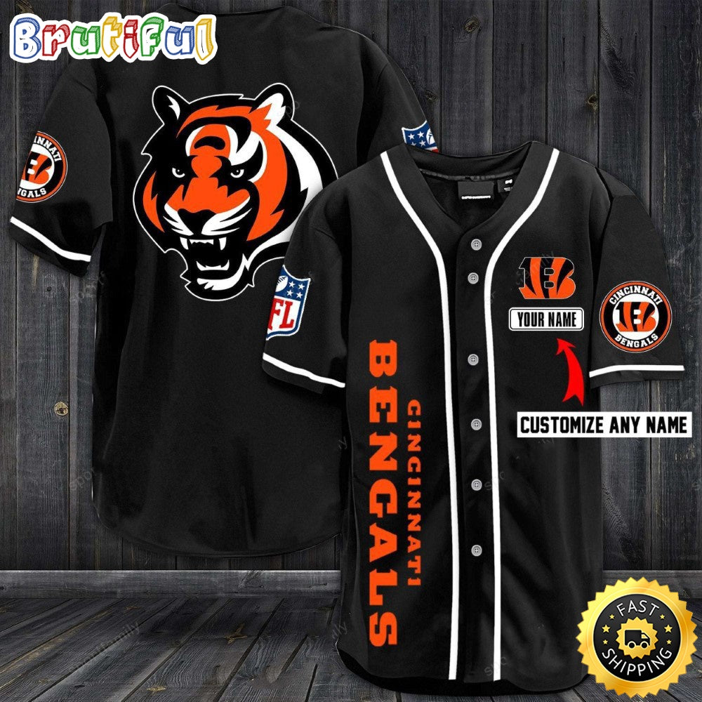 Personalized NFL Cincinnati Bengals Baseball Jersey Sporty Team Jerseys