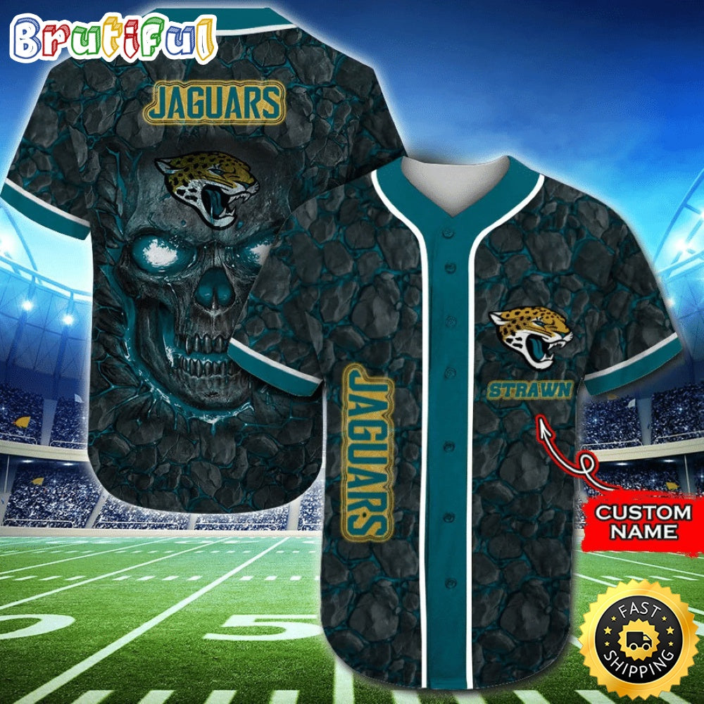 Personalized NFL Jacksonville Jaguars Baseball Jersey Essential Team Tops