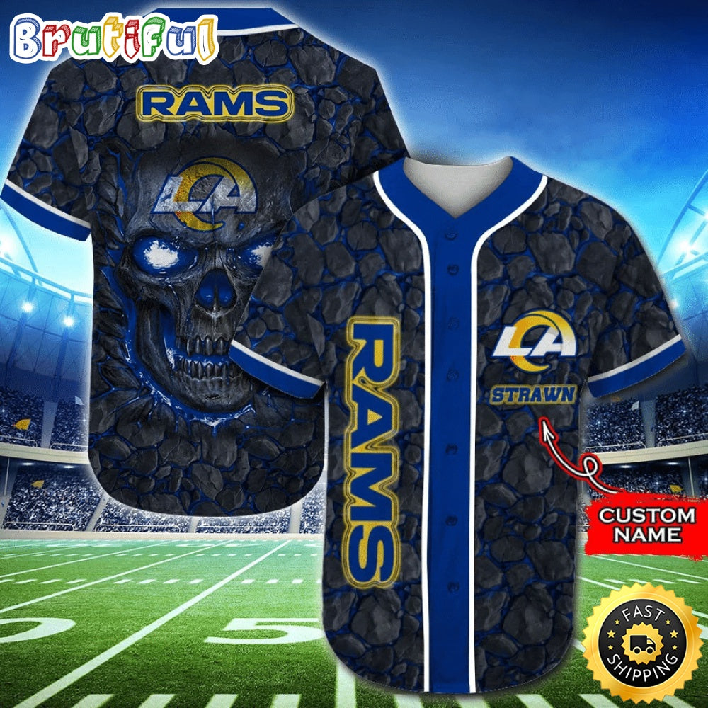 Personalized NFL Los Angeles Rams Baseball Jersey Athletic Style Jerseys