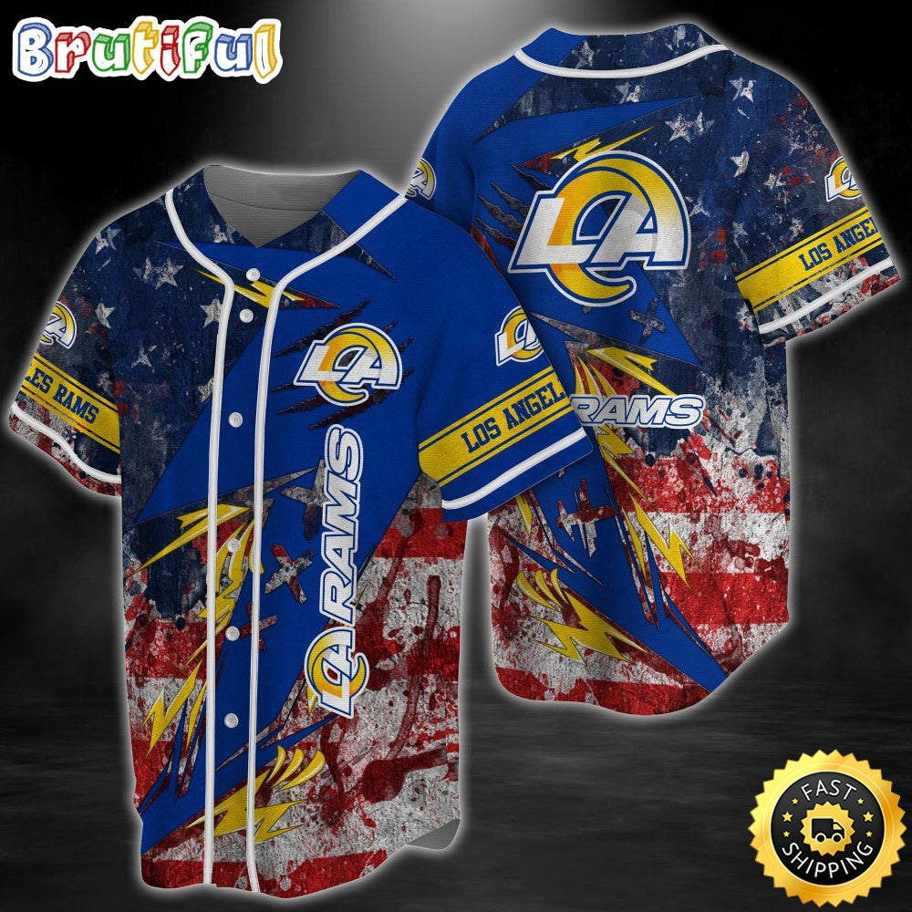 Personalized NFL Los Angeles Rams Baseball Jersey Classic Baseball Jerseys