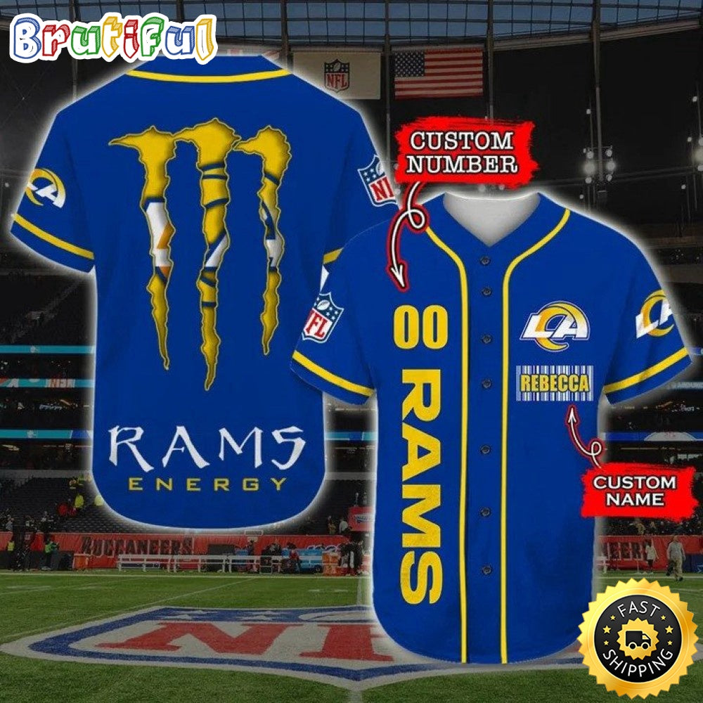 Personalized NFL Los Angeles Rams Baseball Jersey Fan Favorite Jerseys