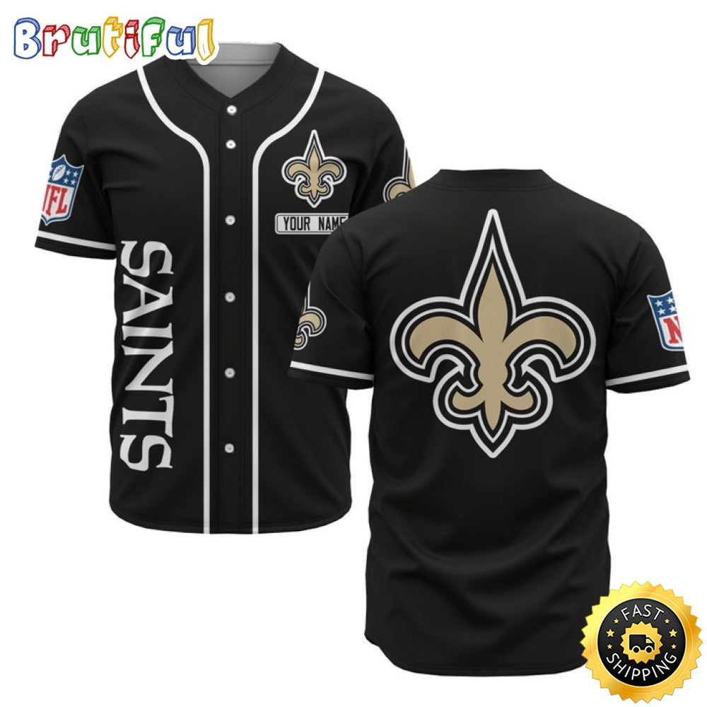 Personalized NFL New Orleans Saints Baseball Jersey Sporty Team Jerseys
