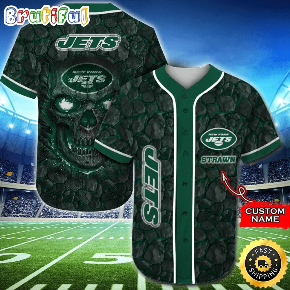 Personalized NFL New York Jets Baseball Jersey Essential Team Tops