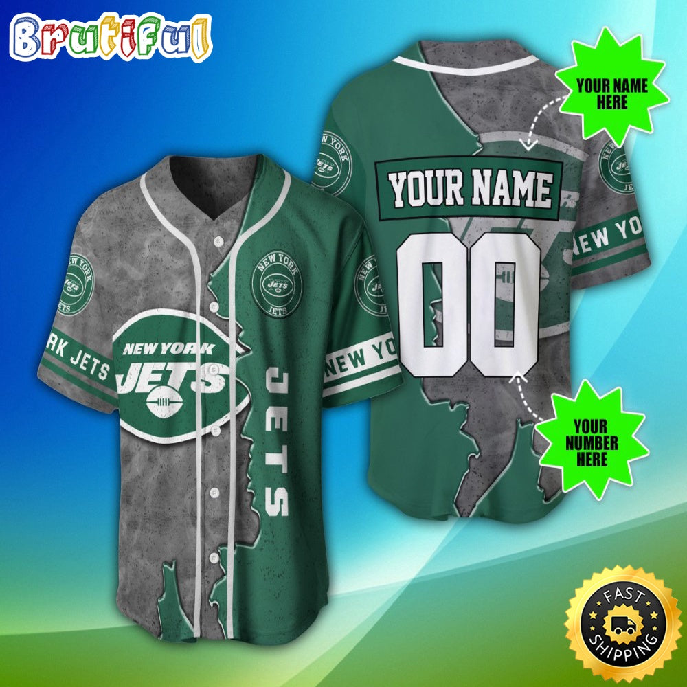 Personalized NFL New York Jets Baseball Jersey Fan Favorite Jerseys