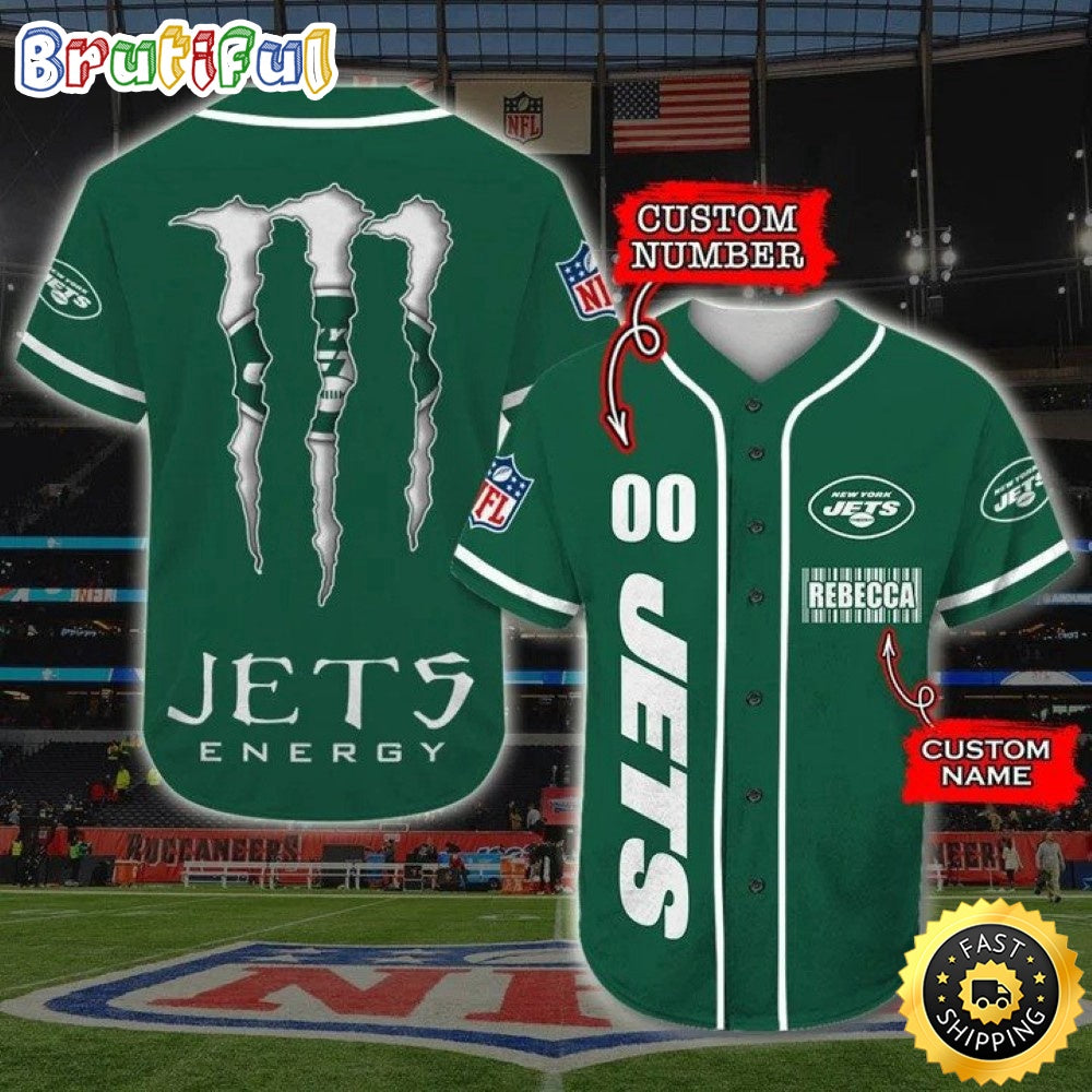 Personalized NFL New York Jets Baseball Jersey Sportswear Tops