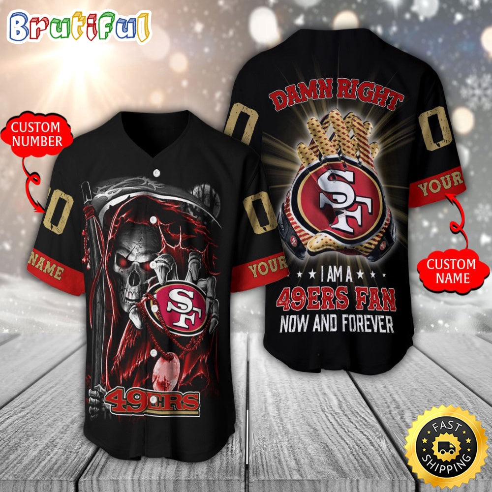 Personalized NFL San Francisco 49ers Baseball Jersey Classic Baseball Jerseys