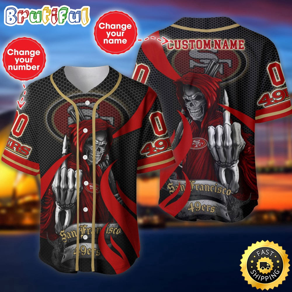 Personalized NFL San Francisco 49ers Baseball Jersey Iconic Baseball Wear