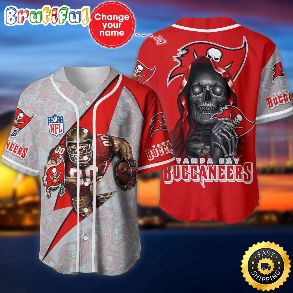 Personalized NFL Tampa Bay Buccaneers Baseball Jersey Stylish Baseball Tops