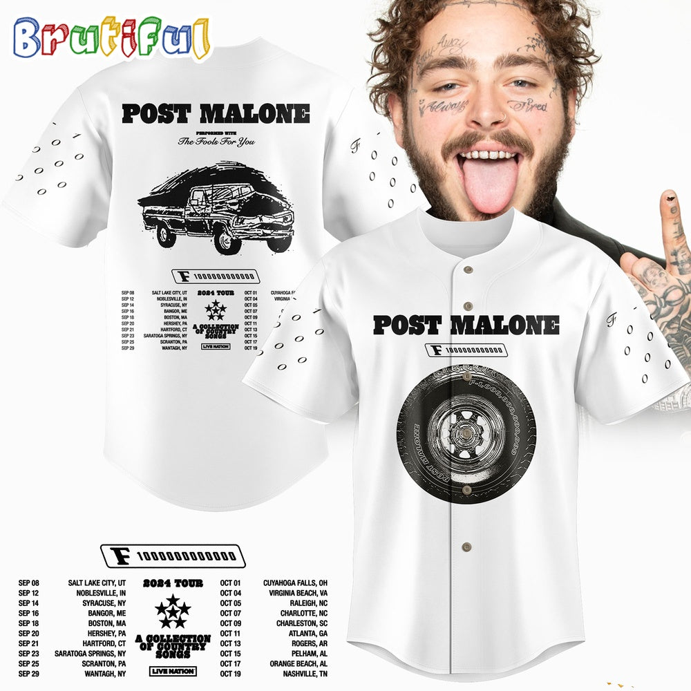 Post Malone The F-1 Trillion Tour 2024 Jersey Shirt