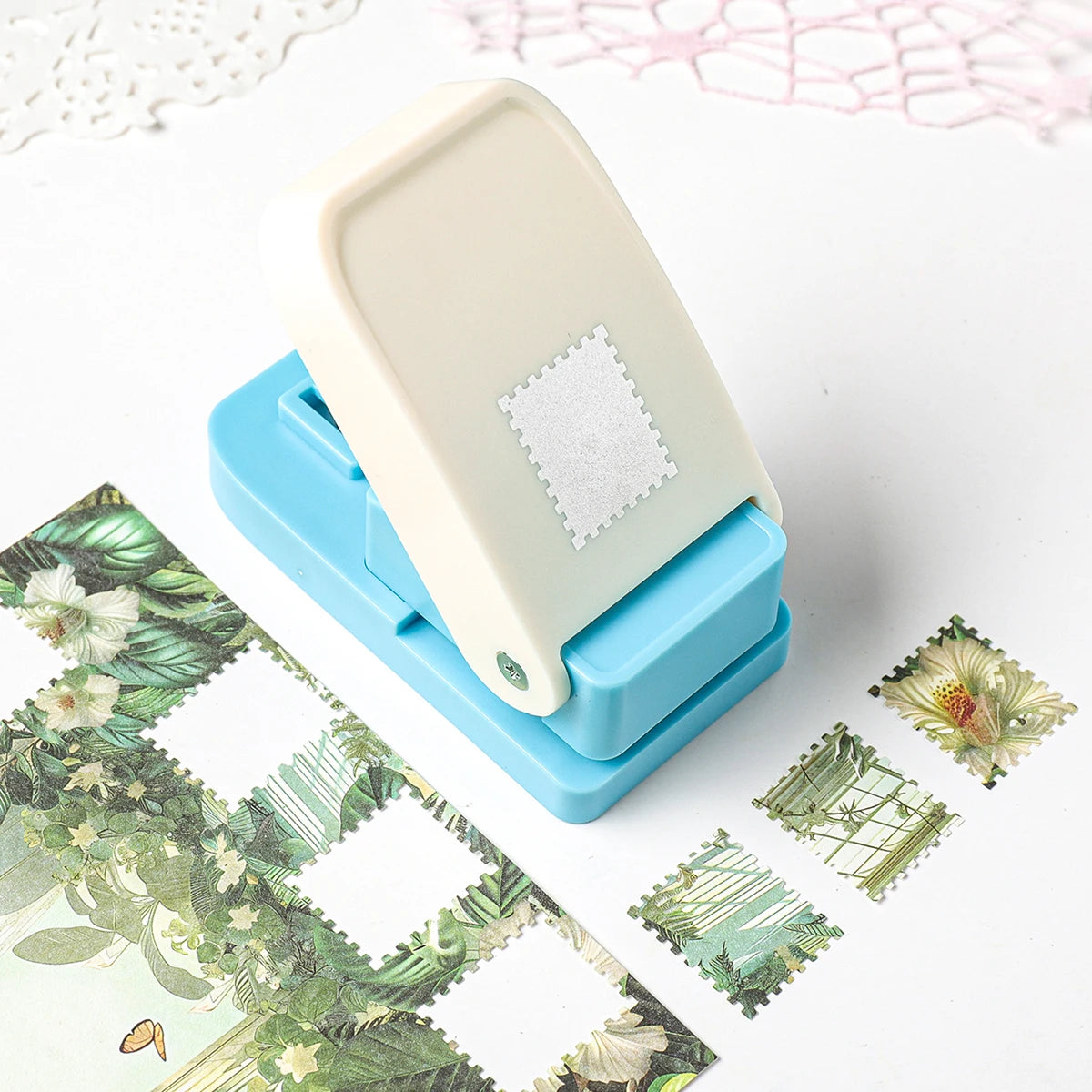 Square rectangular embossing tools, Paper hole punchers, portable scrapbook card DIY crafts, office stationery supplies