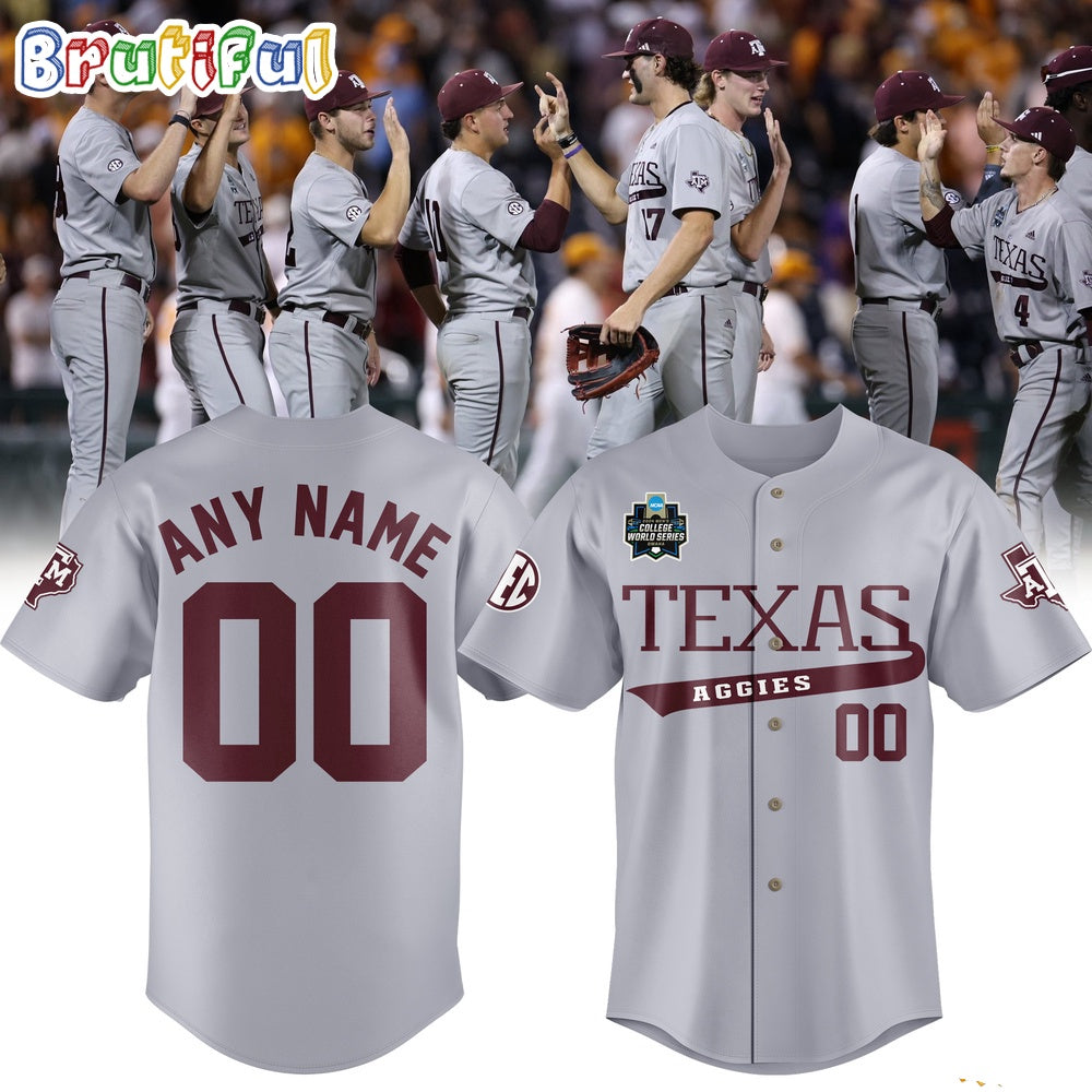 Texas A&M NCAA 2024 Men’s College Word Series Omaha Champions Jersey Shirt