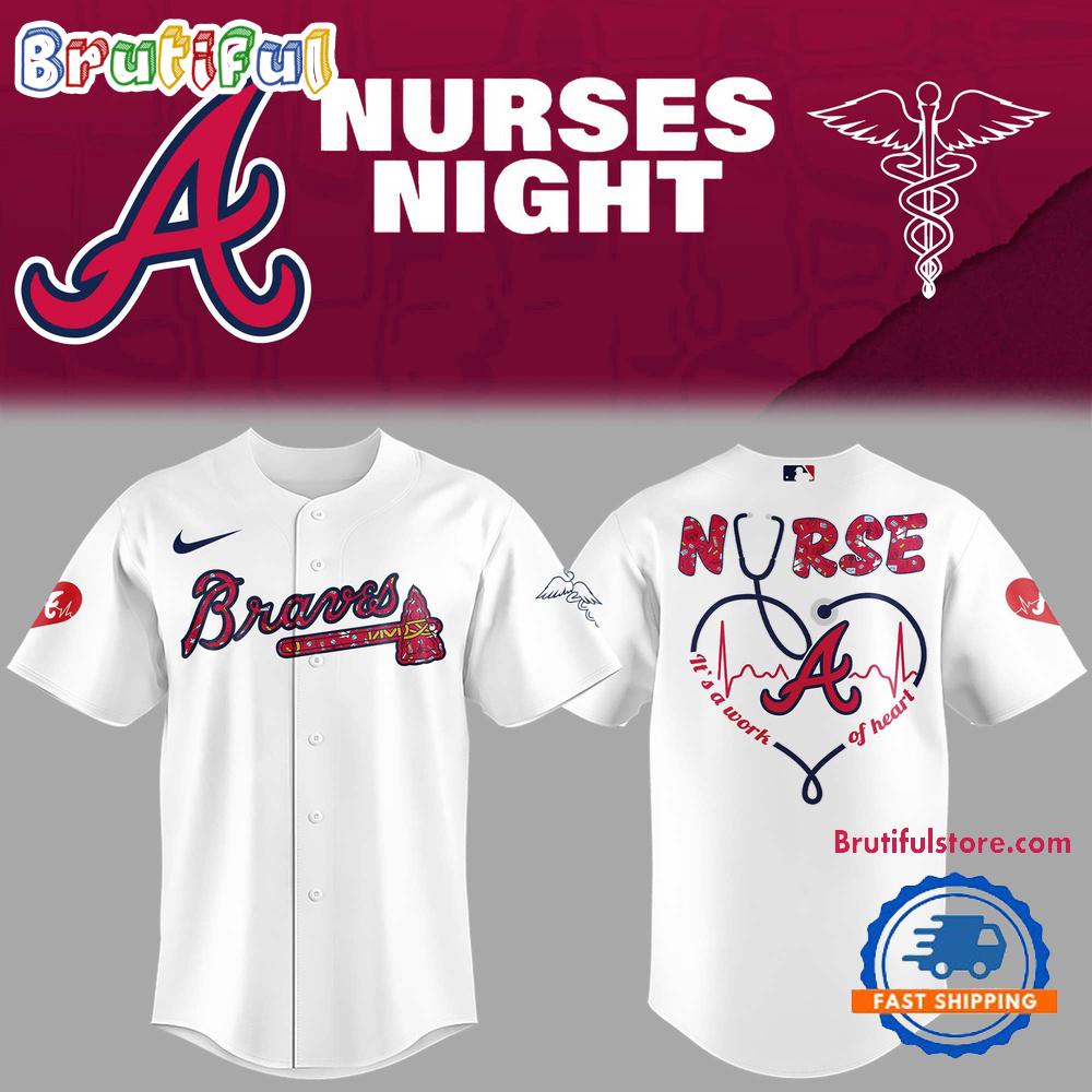 Atlanta Braves Baseball NURSES NIGHT 2025 Jersey Shirt