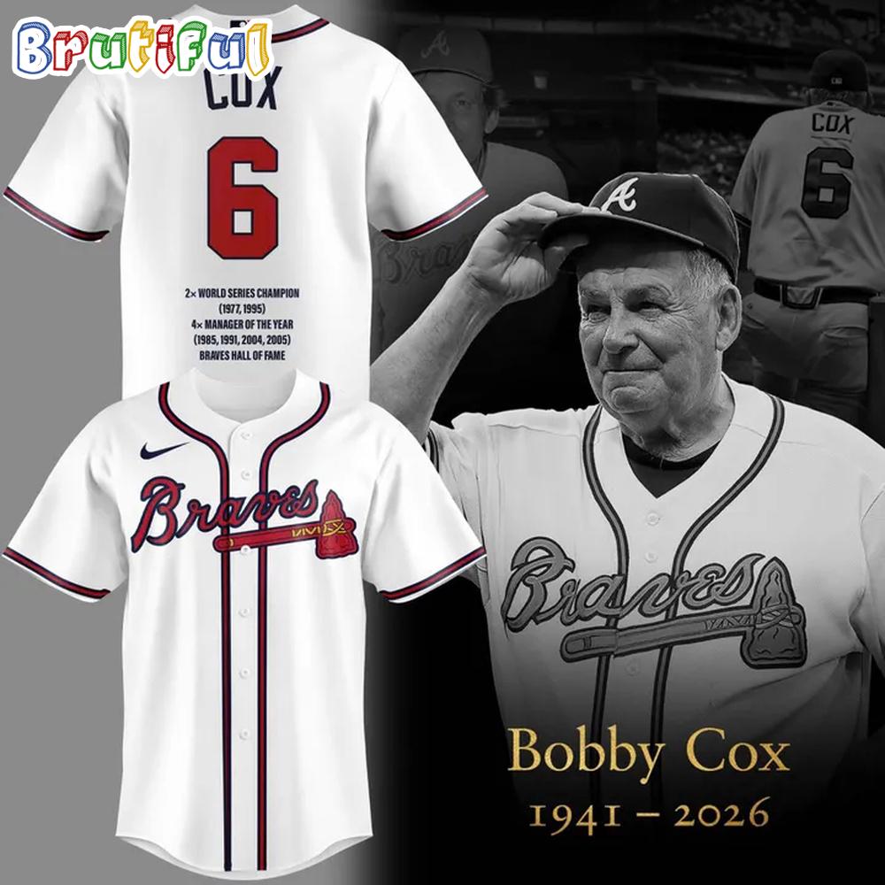 Atlanta Braves In Memory Bobby Cox 1941-2026 Baseball Jersey