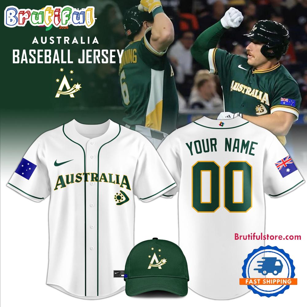 Australian Baseball 2026 World Classic White Jersey