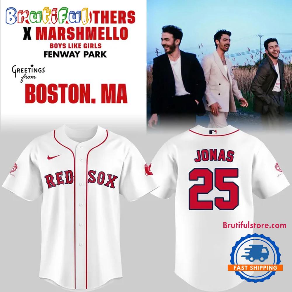 Boston Red Sox x Jonas Brothers JONAS20 Living The Dream Tour 2025 Jersey Shirt