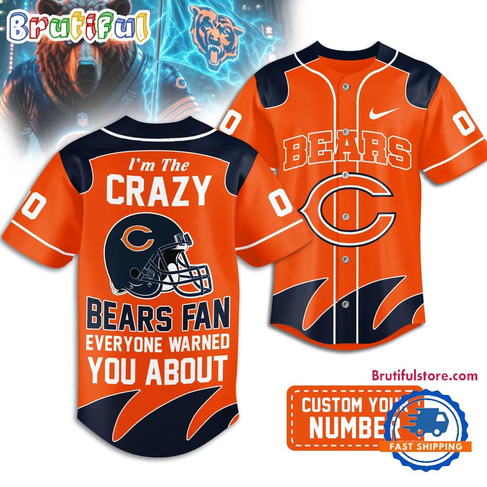 Chicago Bears 2026 NFL Crazy Football Fan Personalized Jersey Shirt