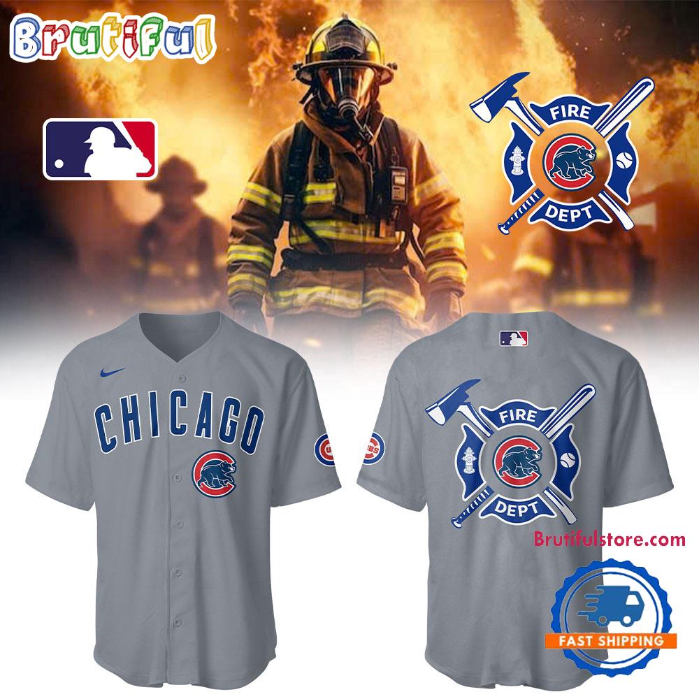 Chicago Cubs x Firefighter Appreciation Night Limited Jersey Shirt