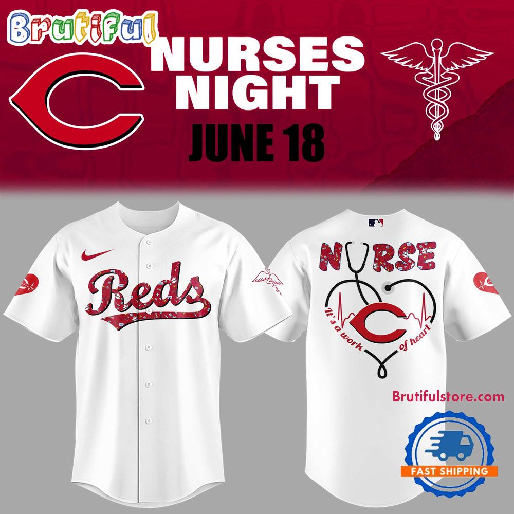 Cincinnati Reds NURSES NIGHT Jersey Shirt