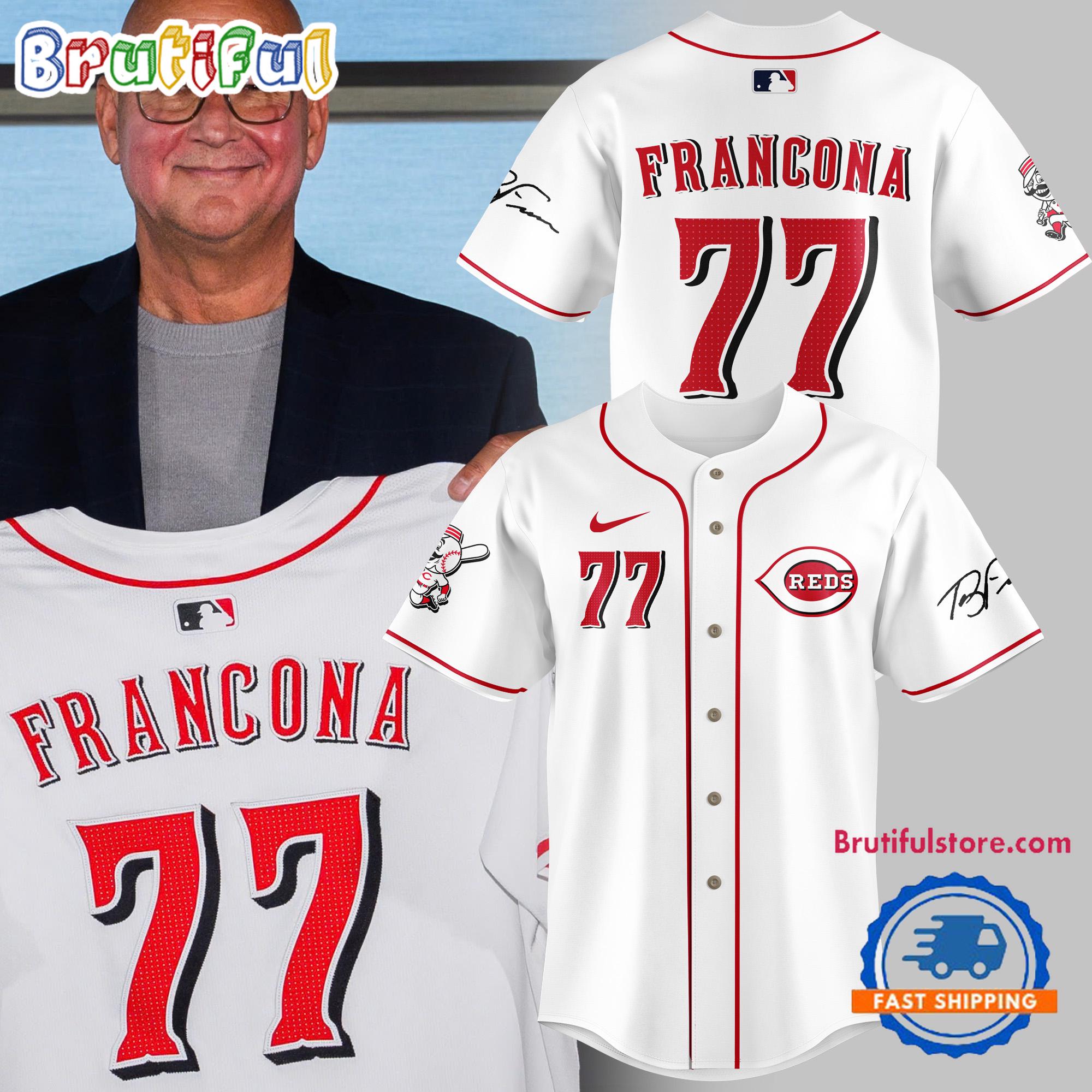 Cincinnati Reds Special Edition Terry Francona Signature Jersey Shirt