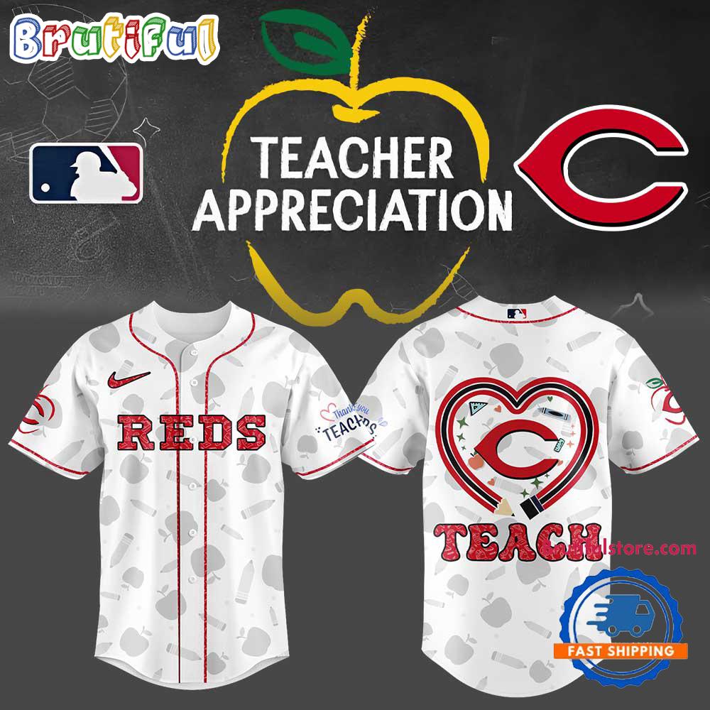 Cincinnati Reds Teacher Appreciation 2025 Baseball Jersey