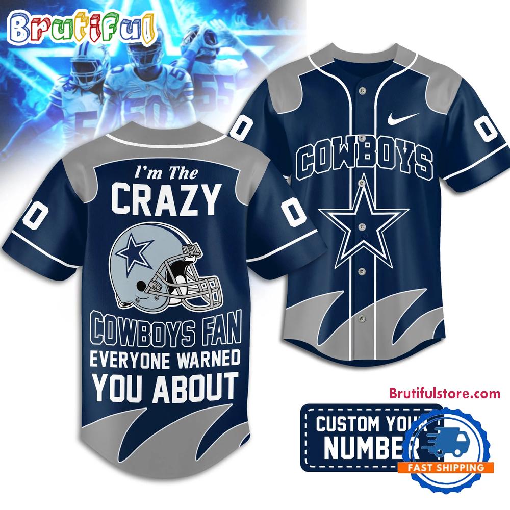 Dallas Cowboys 2026 NFL Crazy Football Fan Personalized Jersey Shirt