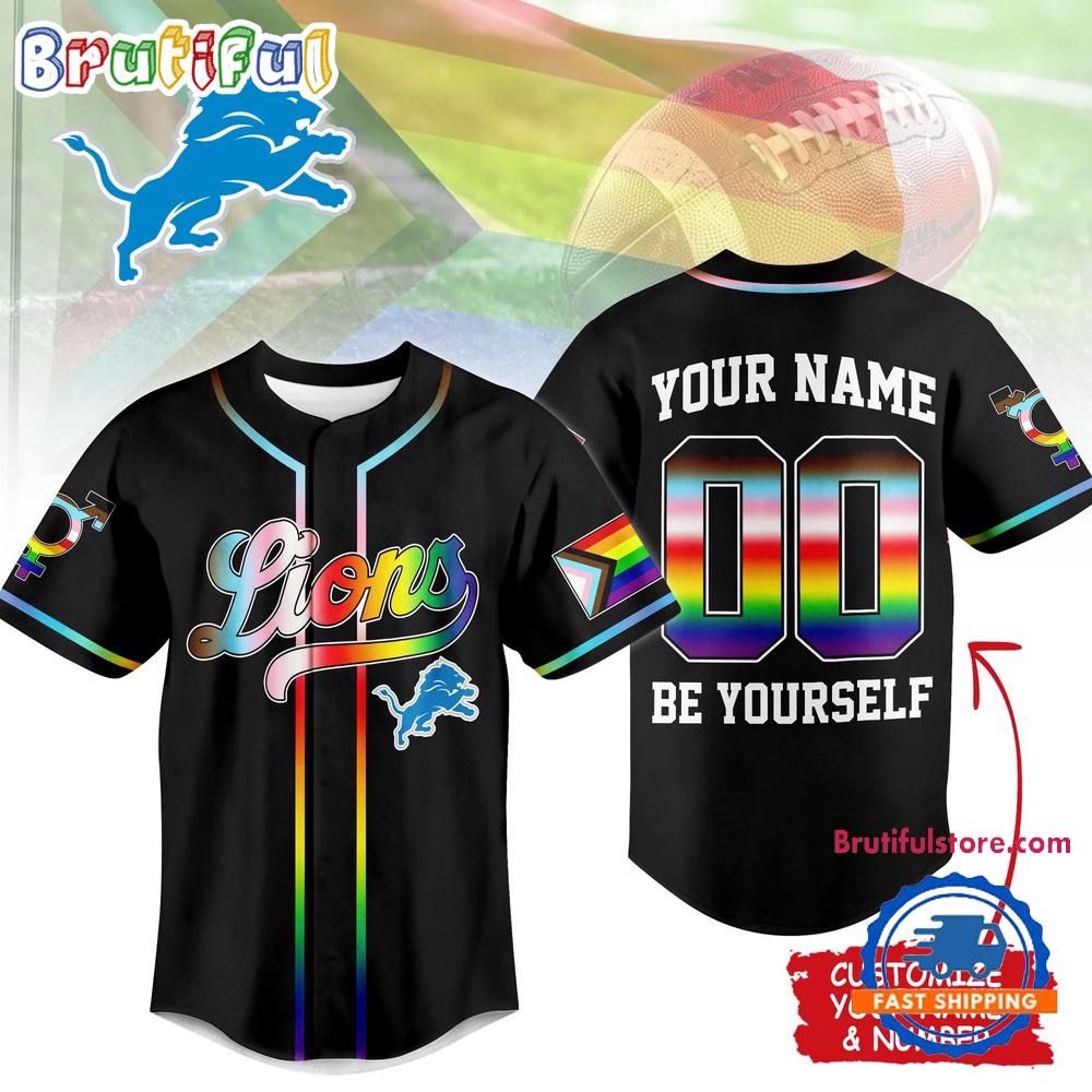 Detroit Lions 2026 NFL Pride Month Limited Edition Baseball Jersey