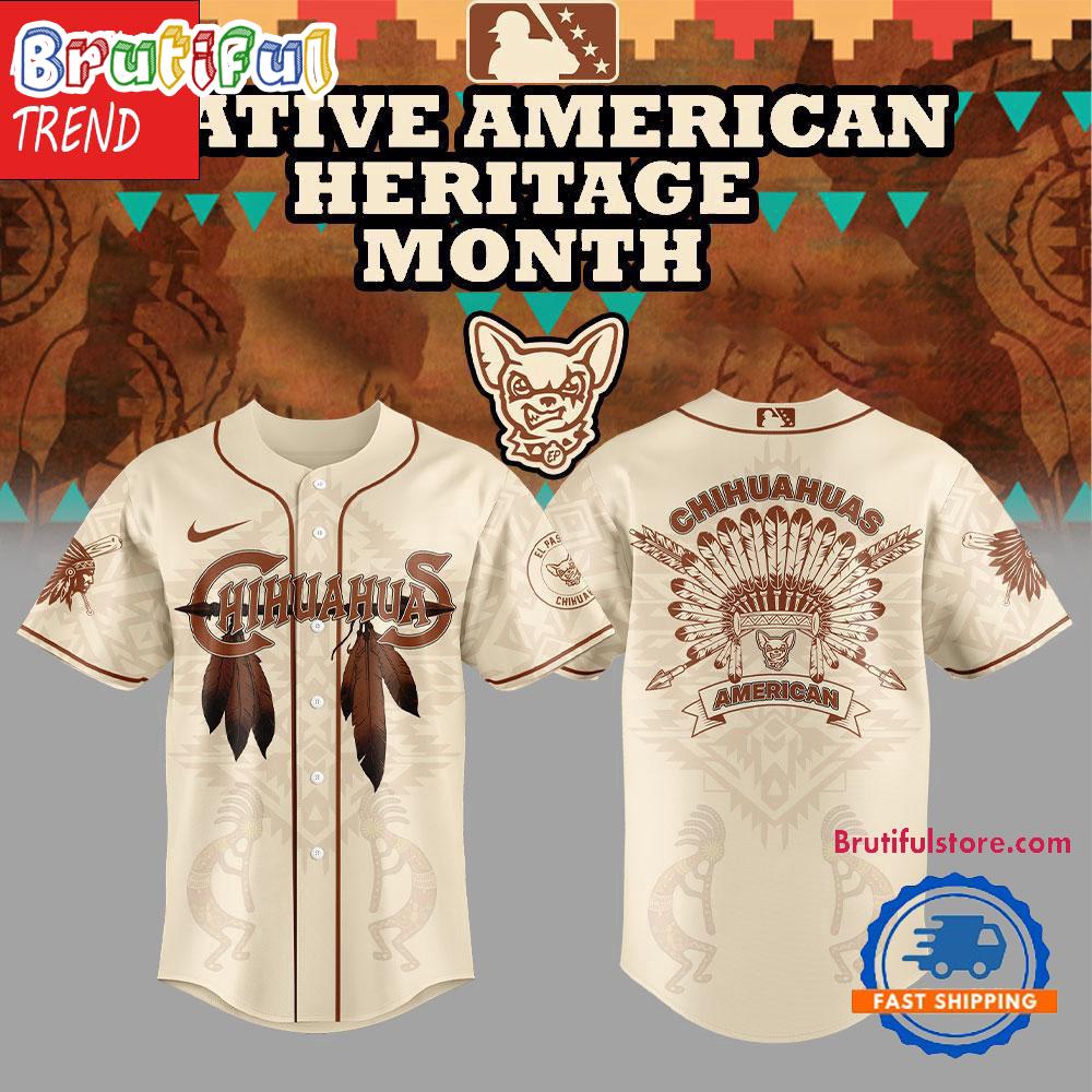 El Paso Chihuahuas Native American Heritage 2025 Baseball Jersey