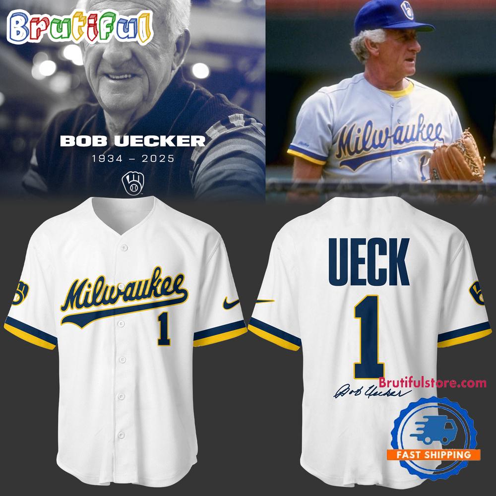 Honoring The Legend Brewers Icon And Baseball Hall of Famer Bob Uecker Signature Jersey Shirt
