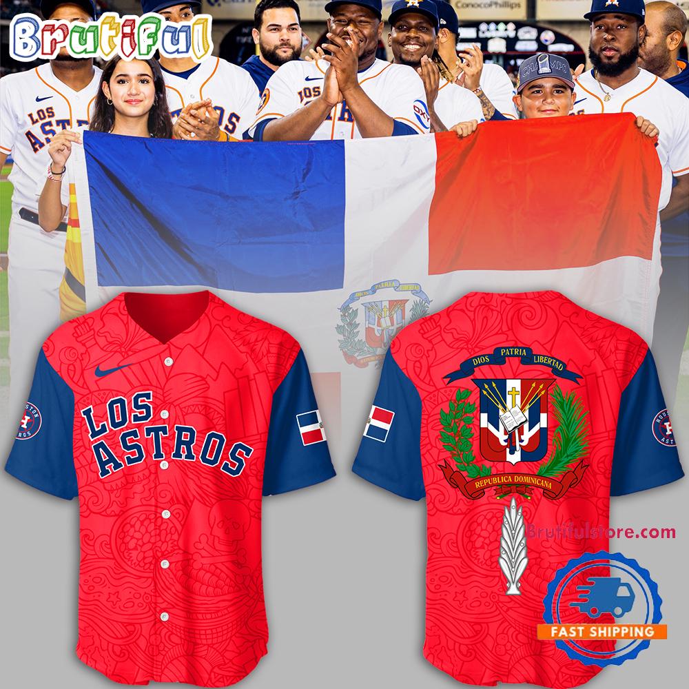 Houston Astros MLB 2024 Astros Dominican Heritage Baseball Jersey Shirt