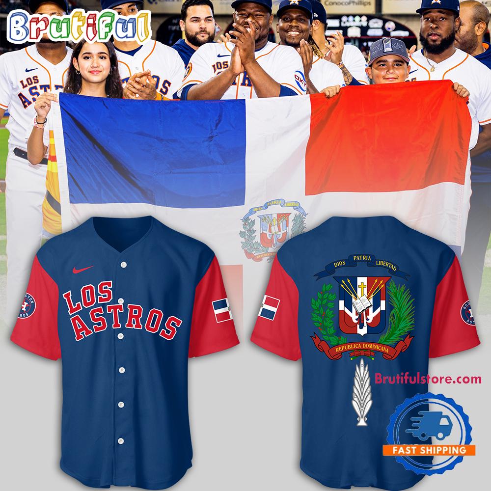 Houston Astros MLB 2024 Astros Dominican Heritage Jersey