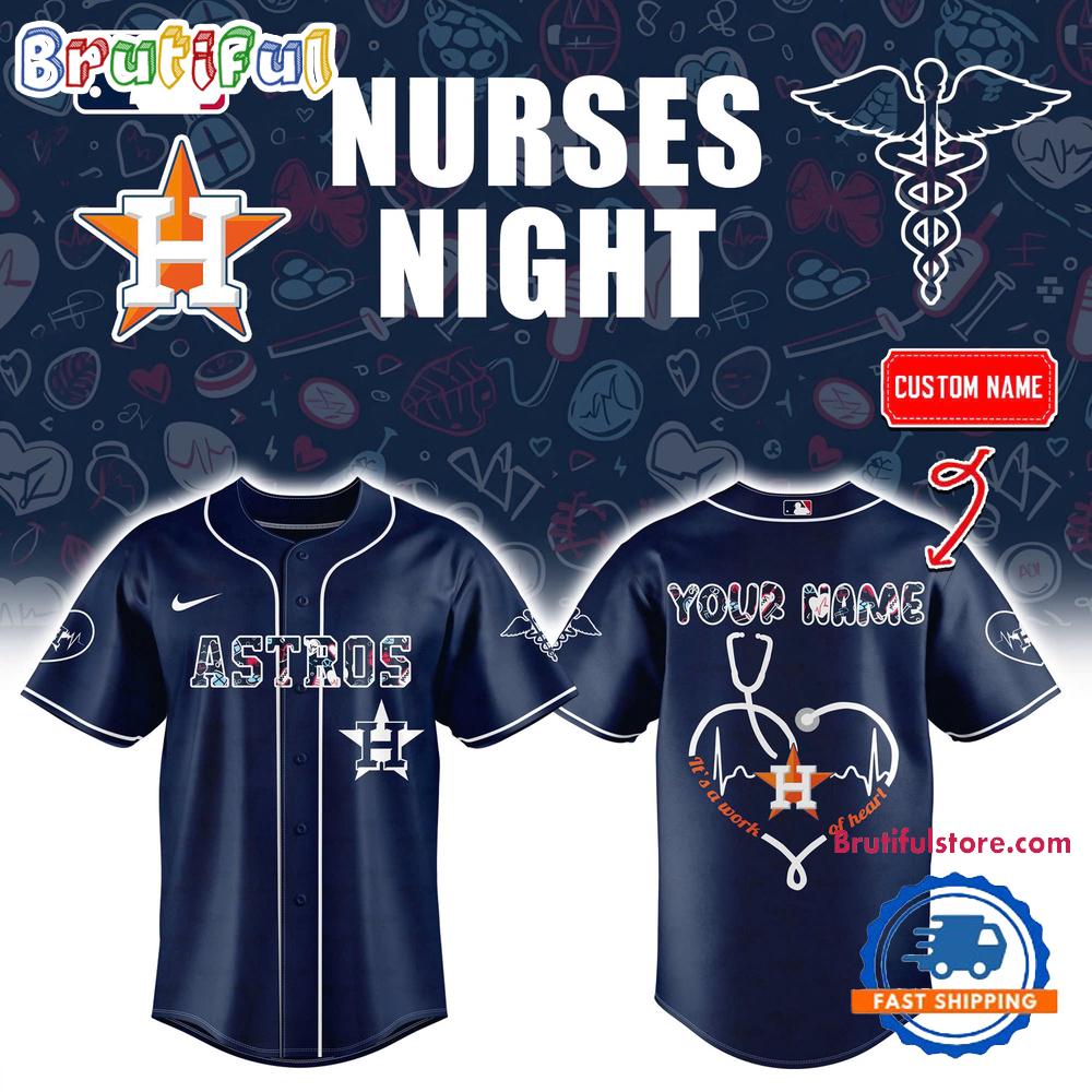 Houston Astros NURSE NIGHT 2025 Jersey Shirt