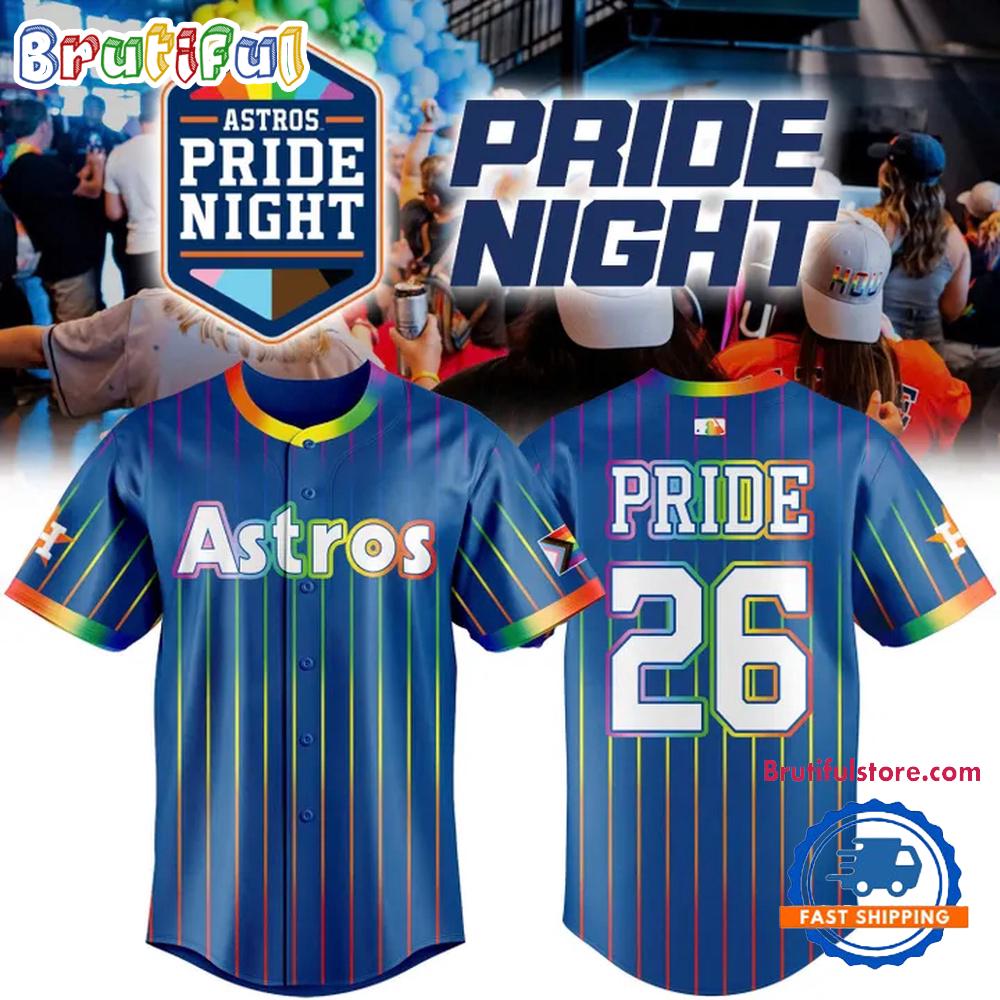 Houston Astros Pride Night 2026 Baseball Jersey