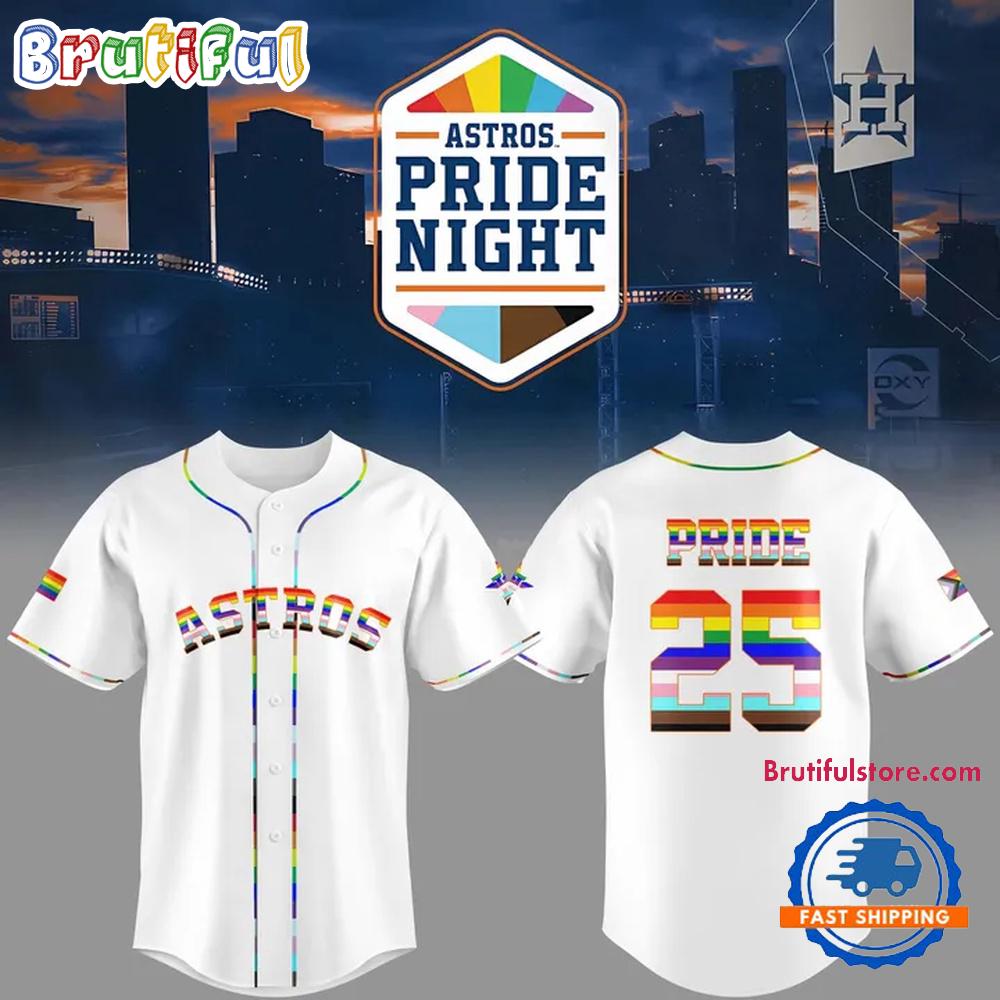 Houston Astros Pride Night 25’ Jersey Shirt