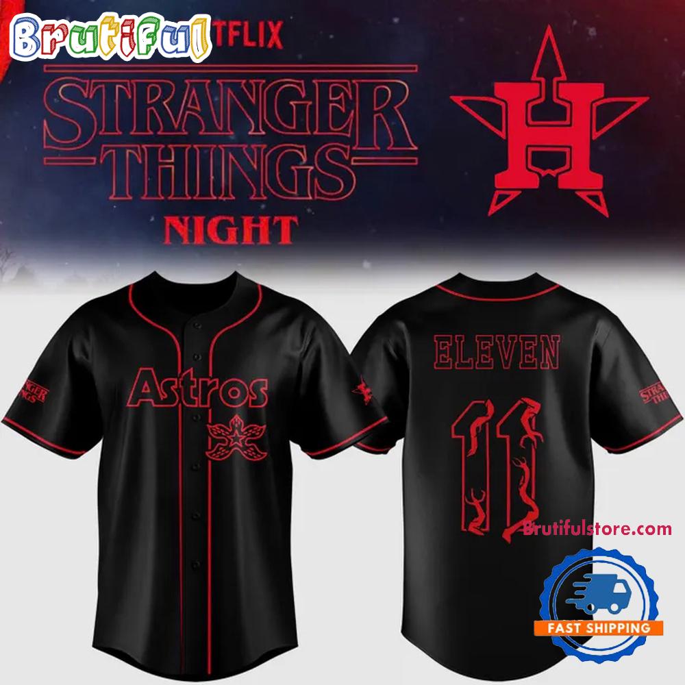 Houston Astros Stranger Things Night Limited Edition Baseball Jersey